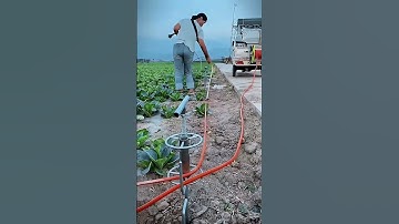 Water Hose Control Tool - Efficient Large Field Irrigation #smartfarming #gardeningtips