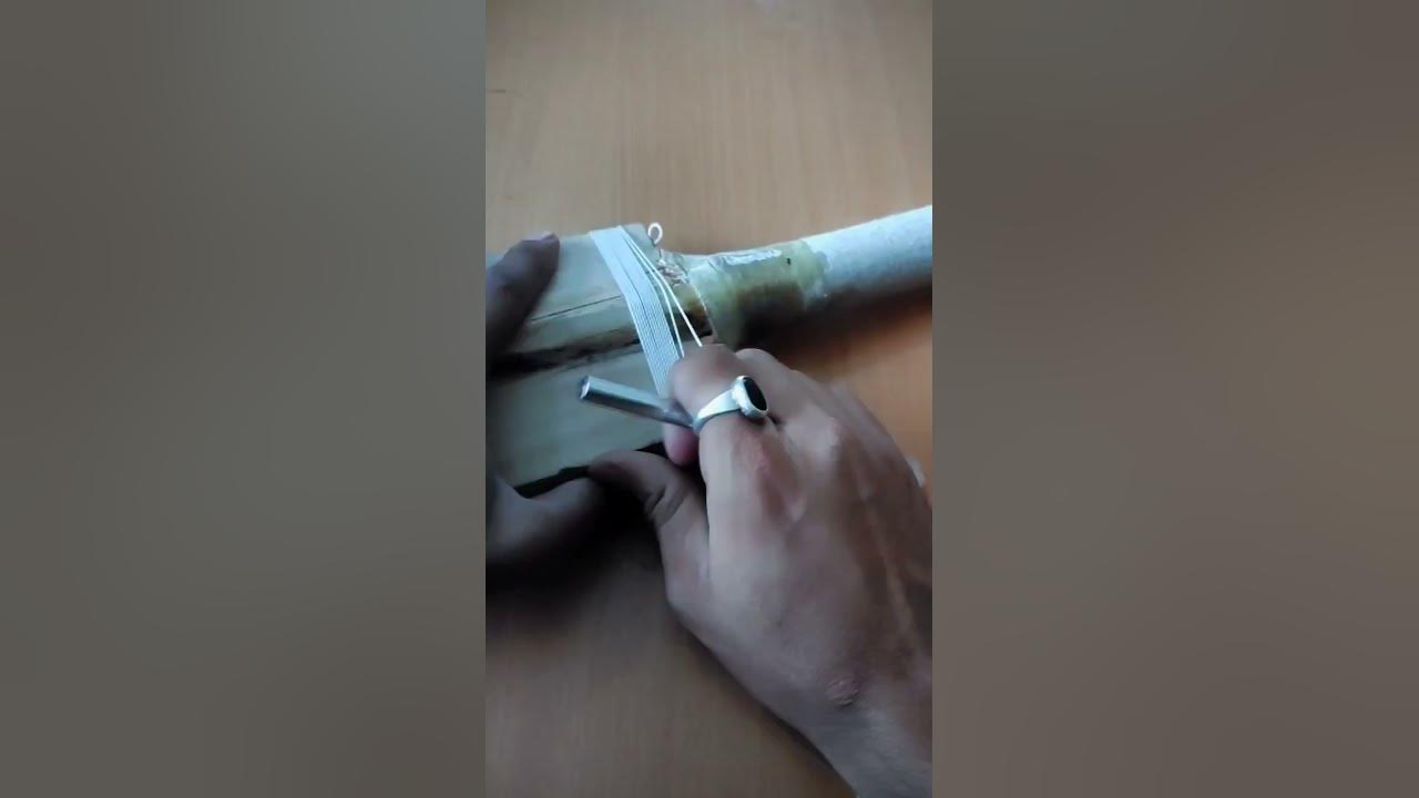 How To Do Professional Bat Binding at Home Cricket Bat Threading 