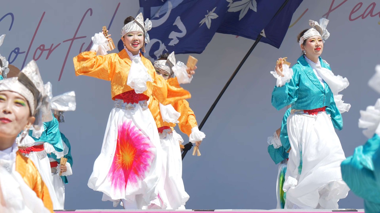 4K] 備後 新選組『花雷』 ひろしまフラワーフェスティバル きんさい