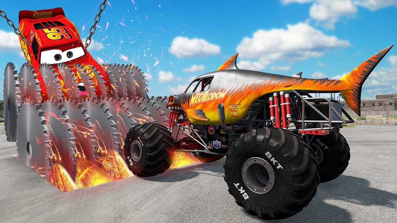 БЕДНЫЙ МОЛНИЯ МАККУИН ПРОТИВ МОНСТР-АКУЛА 😥