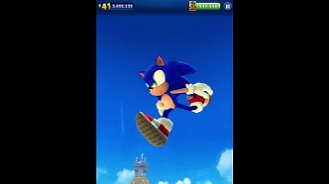 Sonic dash running in the air modern sonic glitch #shorts
