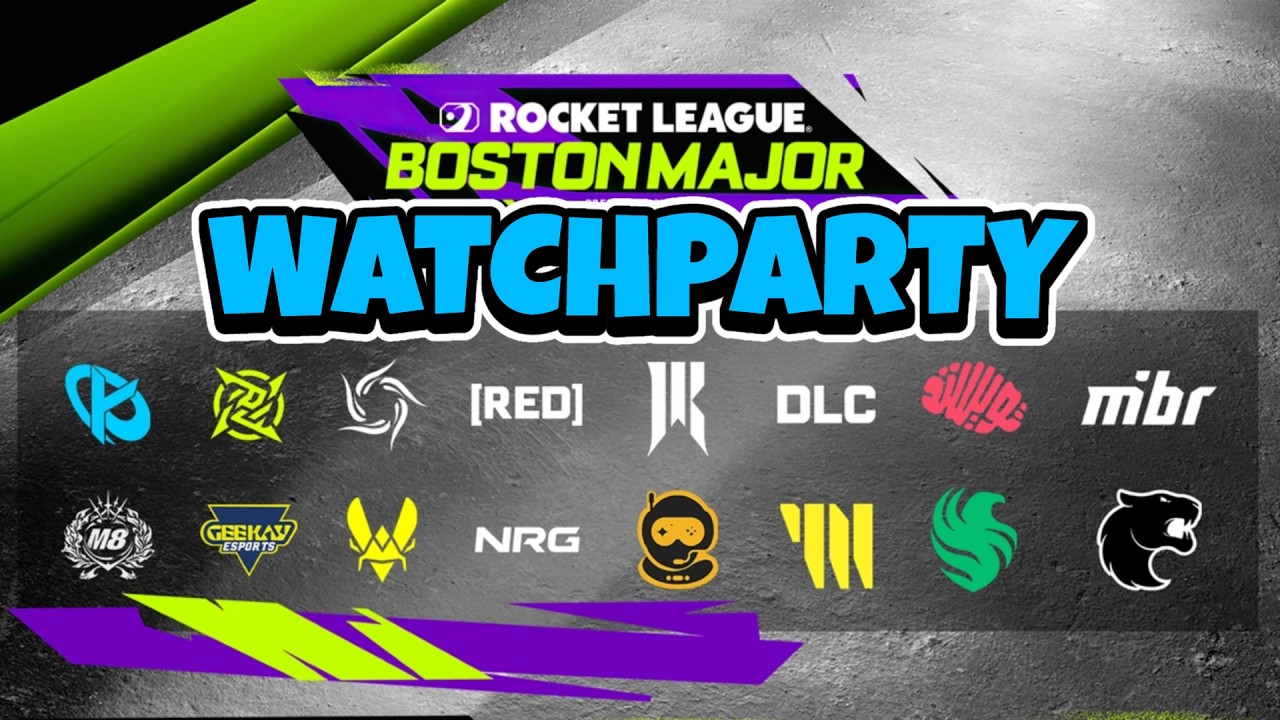 🔴 LIVE - RLCS Boston Major Watchparty | Road to 37k Subs - YouTube