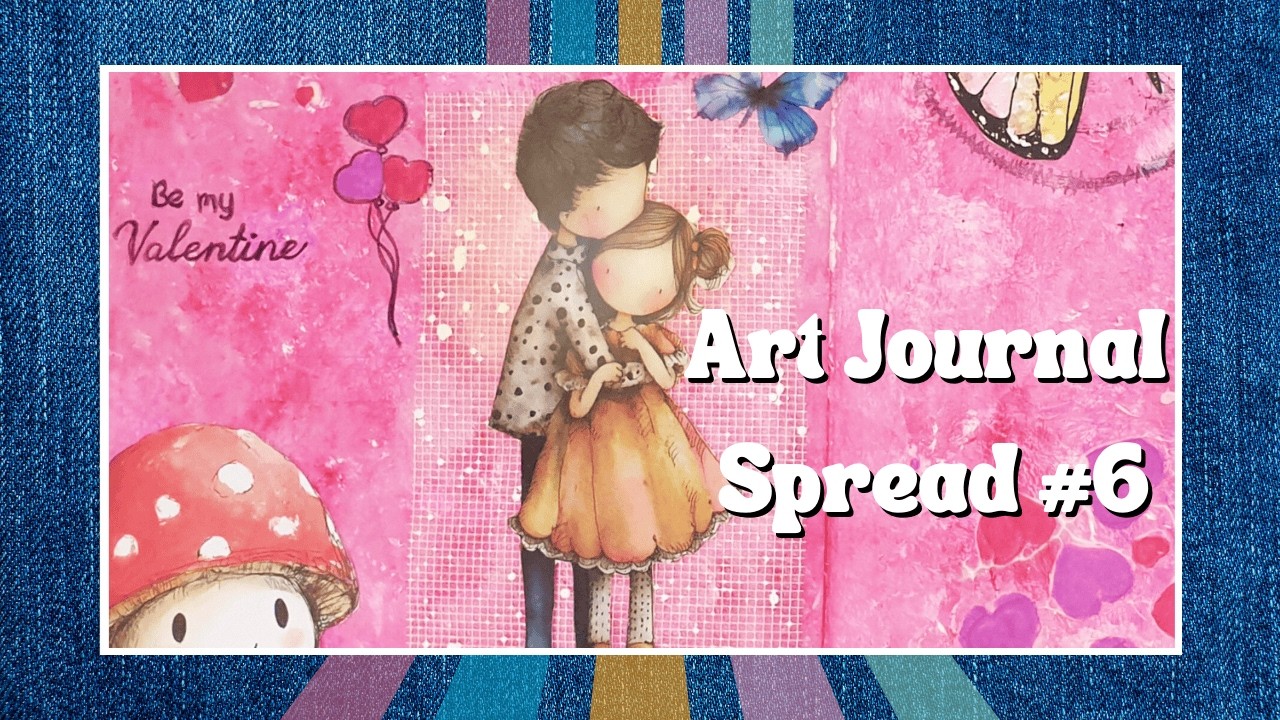 Mixed Media Valentine's – Layering, Stamping & Glitter Magic | Relax & Create