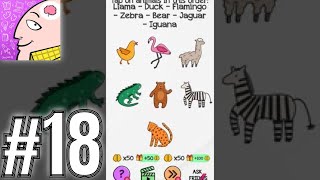 Braindom Level 18 Tap on animals in this order - Gameplay Solution Walkthrough screenshot 2