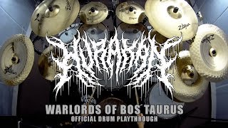 Warlords Of Bos Taurus - Hurakan Official Drum Playthrough By Thomas Crémier