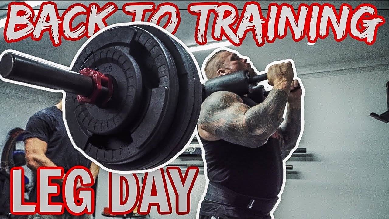 Back training after detaching my Bicep | Leg Day - YouTube