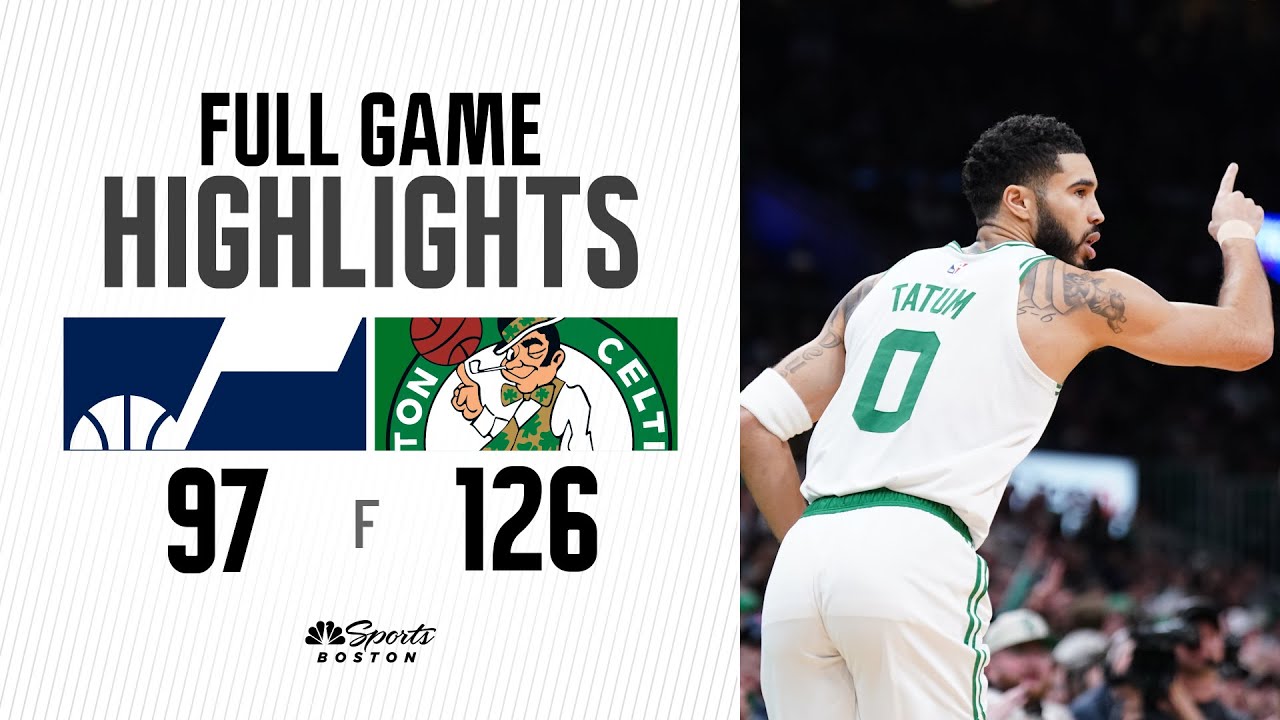 HIGHLIGHTS Celtics BLOW OUT Jazz to tie franchiserecord for most home