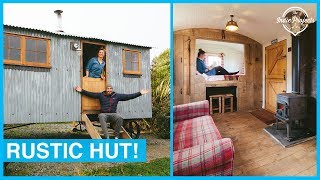 The Inside of this Tiny Home Amazed Us! Staying in a Shepherds Hut