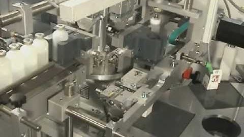 Jakob + Wienmeier CCM-AV cartoner with bottle infeed