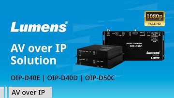 OIP Series 1 Gbps 1080p AV over IP Solution (Encoder, Decoder & Controller) | Lumens