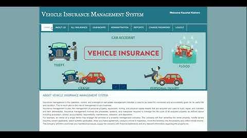 PHP and MySQL Project on Vehicle Insurance Management System