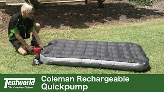 Coleman Quickpump Rechargeable (12V & 240V) - Use Your Pump Anywhere