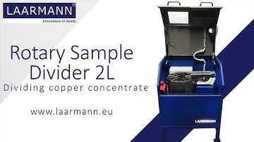 Rotary Sample Divider 2L - Dividing copper concentrate