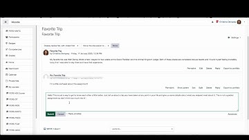 Tech Tip of the Week #73 -Replying Privately on Forum Posts in Moodle