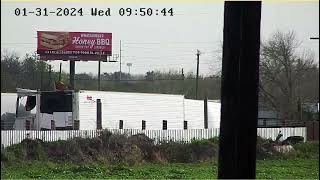 hacked cctv of american truck stop