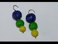 How to make Paper Earring using Tissue papers