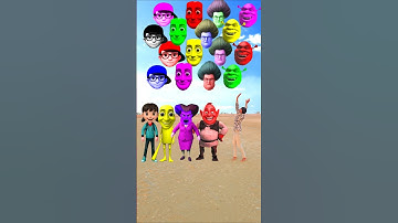 Scary teacher 3d, tung tung sahur, Shrek, Cartoon Dance & Me Correct head Matching✅️ #vfx #shorts