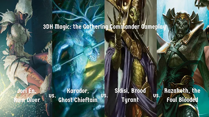 3DH Magic: the Gathering Commander Gameplay: Jori En vs. Karador vs. Sidisi vs. Razaketh