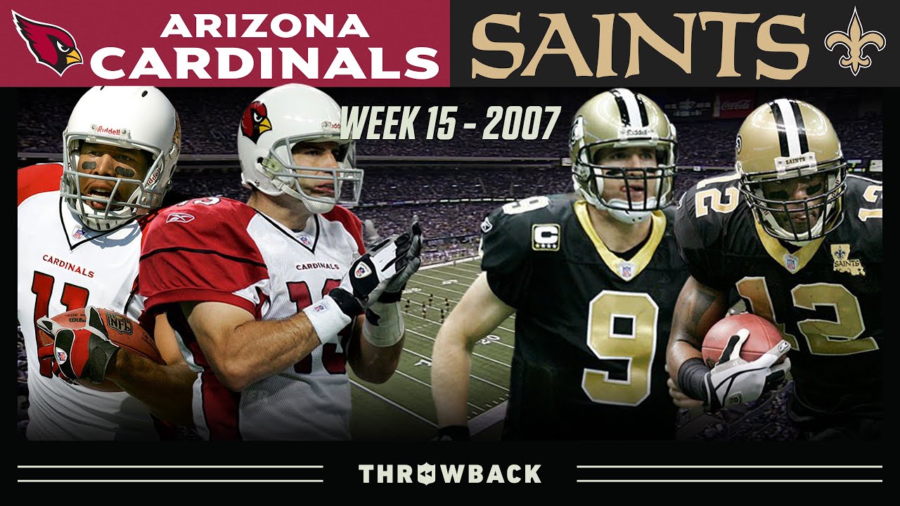 Warner & Brees Duel For Playoff Hopes! (Cardinals vs. Saints 2007, Week 15)  