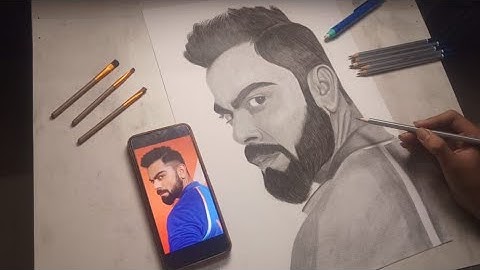 Virat Kohli Drawing || Step by Step Shading Tutorial ( Part 2 )