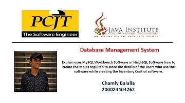 Explain uses MySQL Workbench Software or HeidiSQL Software how to create the tables required to...