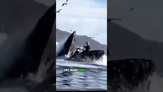 Humpback Whale Swallows 2 Old-Ladies and a Kayak!😳🐋 #ocean #animals #whale