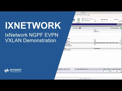 IXNetwork NGPF EVPN VXLAN Demonstration