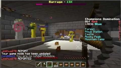 Ban 3 people for camping in Dominate Mineplex