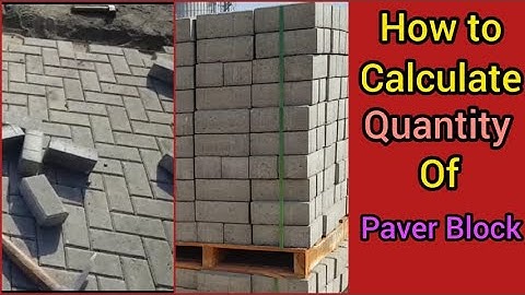 How to Calculate Quantity of Paver Block | Urdu / Hindi | All About Civil Engineer