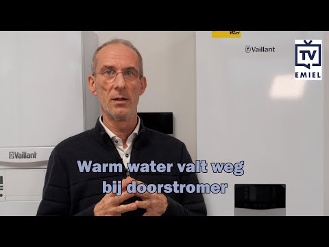 Warm water valt weg bij een doorstromer