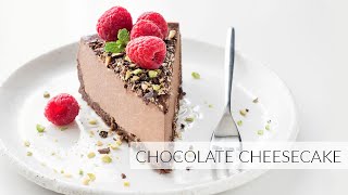 Decadent CHOCOLATE CHEESECAKE | No-Bake
