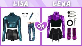Lisa or Lena 🎀 party clothes #lisaandlena #lisa #lena #satisfying #aesthetic #party #fypシ