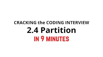2.4 Partition | Cracking the Coding Interview Solution