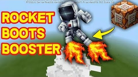 How To Make Rocket Boots With Commands In Minecraft Bedrock Edition