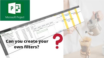Master Custom Filters in Microsoft Project