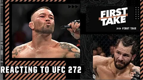 Stephen A. reacts to UFC 272: Colby Covington vs. ...