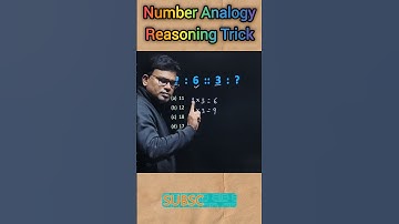 Number Analogy Reasoning🔥Reasoning Trick | Analogy Short Trick | #ssc #ssccgl #shorts #shortsfeed