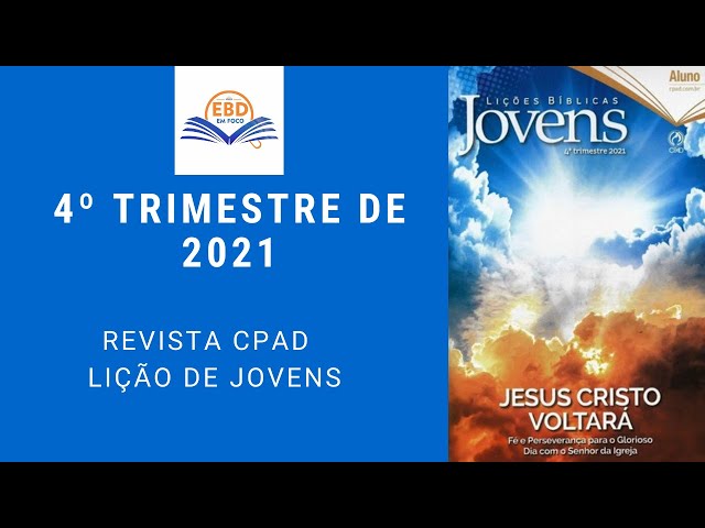 Lições Bíblicas Jovens CPAD - 4º Trimestre 2022 - Lição 8