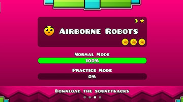Geometry Dash Meltdown - Airborne Robots 100% complete [ALL COINS] |virtueanvice