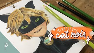 How to Draw Miraculous Cat Noir [TUTORIAL]