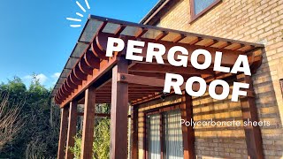 Pergola Roofing  Polycarbonate sheets