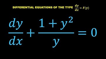 Lecture 9 - Differential Equations | Method of Variable Separation - TYPE II WOP 1