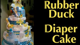 How to make a Diaper Cake for a Baby Shower || \\