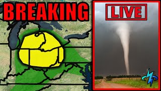 Tornado Warnings in Ohio! | Live Footage (04/17/24)