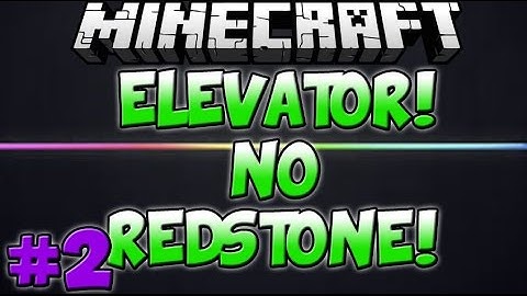 Minecraft: Easy Elevator! No Redstone!