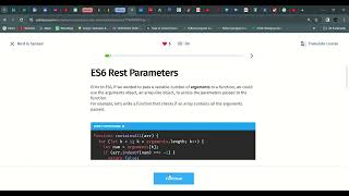 30 Rest & Spread | JavaScript Intermediate | Sololearn