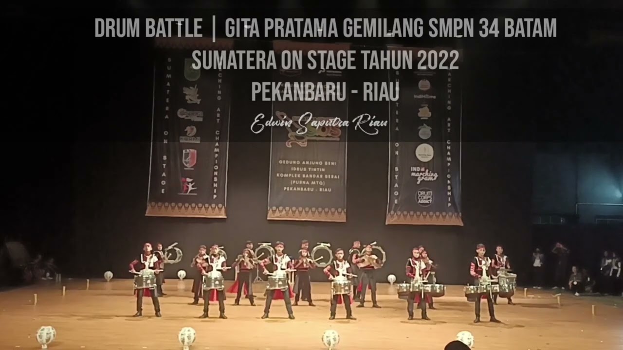 Drum Battle | Mov 1 | Gita Pratama Gemilang SMPN 34 Batam | Sumatera on stage TAHUN 2022 Pekanbaru