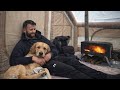 Solo Camping in Heavy Rain with My Dog (Relaxing ASMR)