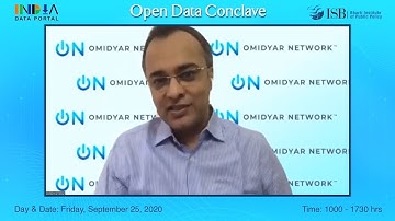 India Data Portal-Open Data Conclave–Framework, Sustainability & Support for Open Data–Sushant Kumar