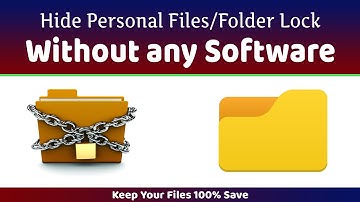 Hide Personal Files/Folder Lock | Computer Folder Without any Software | Service Point